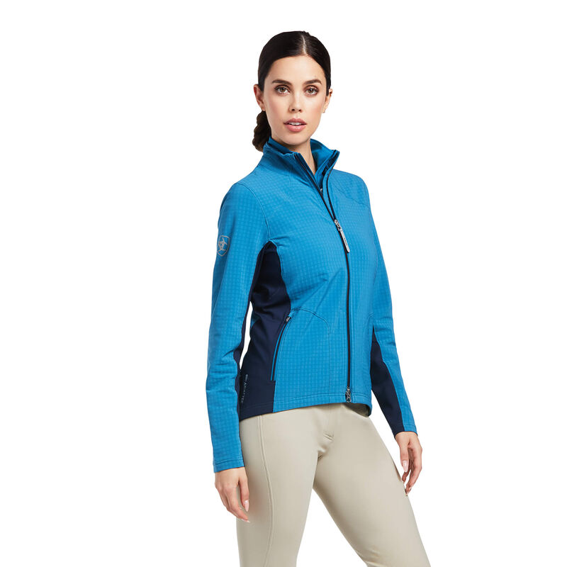 Ariat Sweatshirt Damen - Andes Full Zip Blau/Navy ( HOZQS-1902 )